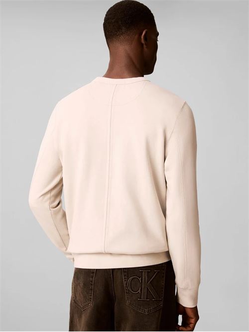 ls eu 350terry badge cn sweatshirt CALVIN KLEIN JEANS | LV04RJ200GPDJ